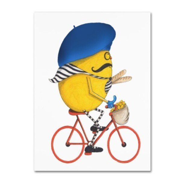 Michelle Campbell 'Monsieur Citron' Canvas Art, 24x32, Trademark Fine Art, Mfr#: ALI10920-C2432GG